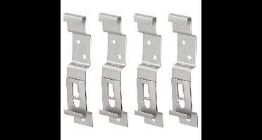 Benson Kentekenplaat klemmen - 4x stuks - RVS - nummerplaat bevestigen - aanhanger