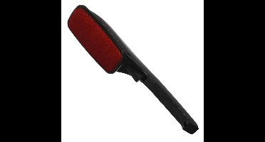 Benson Kledingborstel - zwart/rood - inklapbaar - 33 cm - ontpluizer - pluizenverwijderaar