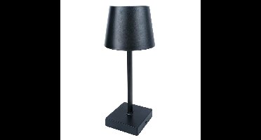 Benson LED tafellamp - zwart - aanraaksensor - aluminium - 26 cm