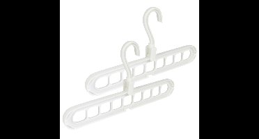 Benson Multifunctionele kledinghangers - 2x stuks - 33 cm - verticaal gebruik