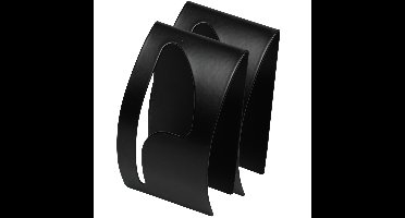 Benson Ophanghaakje - 2x - zelfklevend - zwart - ijzer - handdoek houder