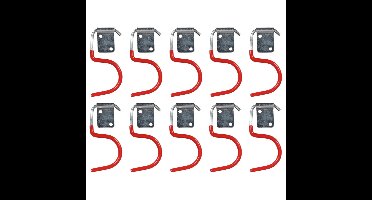 Benson ophanghaken S - 10x stuks - gereedschapshaak - metaal - schuur / werkplaats