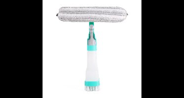 Benson Raamwisser spray 4-in-1 - raamtrekker - spuitfles - schrobber - blauw - kunststof