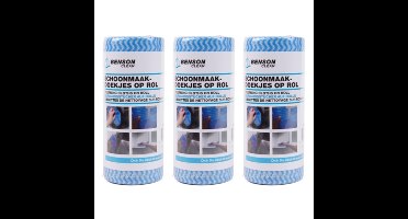 Benson Reinigingsdoekjes - 150x stuks - schoonmaakdoekjes op rol - blauw