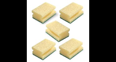 Benson Schuursponsjes - 10x stuks - met nagelbescherming - sterke reiniging