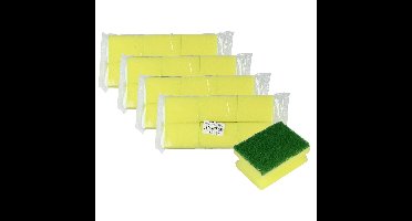 Benson Schuursponsjes - 24x stuks - met nagelbescherming - sterke reiniging