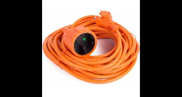 Benson Verlengsnoer/ verlengkabel - oranje - 10 m - 2500 w