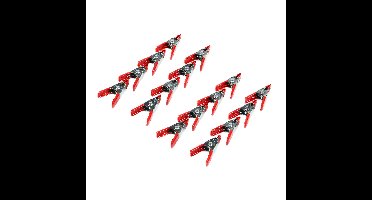 Benson Zeilklemmen/veerklemmen - 24x - staal - 5 cm - mini lijmklemmen