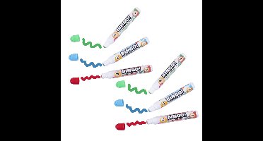 Bingo stiften/markers/dabbers - 12x - blauw/geel/rood - 20 ml