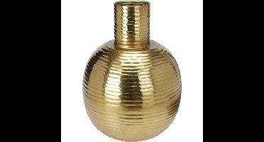 Boeket vaas Athens - metaal - metallic goud - D25 x H34 cm - Moderne woonstijl