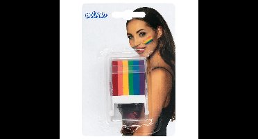 Boland Verkleed Schmink stick Regenboog - Pride/Rainbow feest - festival/thema feest