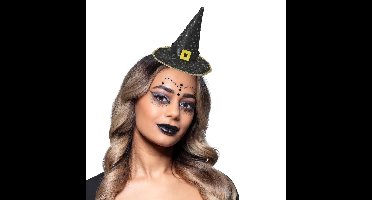 Boland Verkleed Schminkset Gothic heks - incl heksenhoed diadeem - volwassenen - Halloween