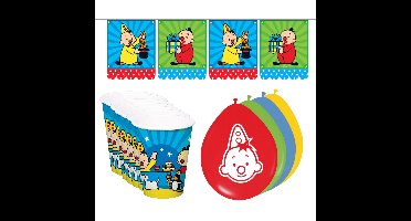 Bumba kinderfeestje versiering - verjaardag - vlaggetjes - bekers - ballonnen