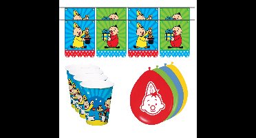 Bumba kinderfeestje versiering - verjaardag - vlaggetjes - bekers - ballonnen