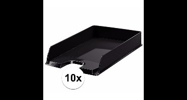 Bureau organiser bakjes zwart A4 10 stuks