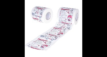 Cadeau toiletpapier/wc- 2x -papier rol met pensioen - Vut/gepensioneerd - Pensioen cadeau