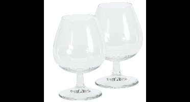 Cognac glazen - 12x stuks - glas - 350 ml - likeur glazen