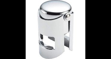 Cosy & Trendy Champagnefles stopper/afsluiter - verchroomd - Champagne/prosecco/cava