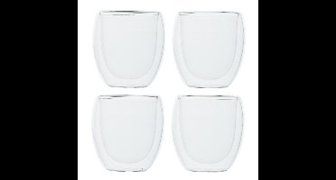 Cosy & Trendy Koffieglazen - 6x - dubbelwanzig - glas - 300 ml