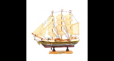 Decoratie modelboot - oud hollands zeiljacht - De Amsterdam - 24 cm - Boten