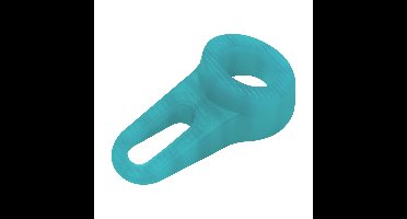 Deltafix Block it Deurwig - blauw groen - TPE kunststof - 12 x 3,8 cm - deurstopper