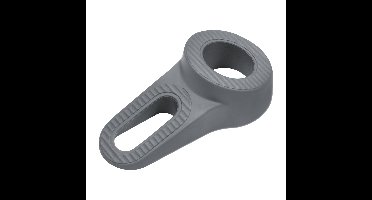 Deltafix Block it Deurwig - grijs - TPE kunststof - 12 x 3,8 cm - deurstopper