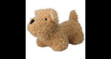 Deurstopper - Puppy hondje - lichtbruin - polyester - 27 x 17 cm - dieren - kinderkamer