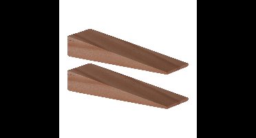 Deurwig - 2x - hout - 7 x 1,2 cm - deurstopper