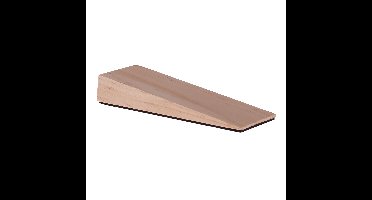 Deurwig - hout - anti-slip - 12 x 2 cm - deurstopper