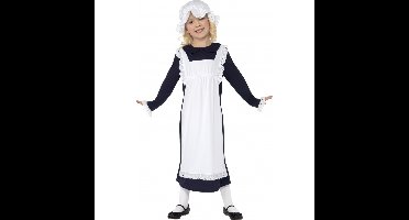 Dienstmeid kostuum - kinderen - ouderwets - boerin - weeskind - carnaval - compleet set