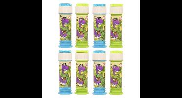 Dinosaurus bellenblaas - 8x - flesje met bal spelletje in dop - 60 ml - uitdeel cadeaus