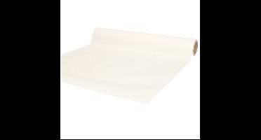 Duni tafelloper - papier - wit - 480 x 40 cm