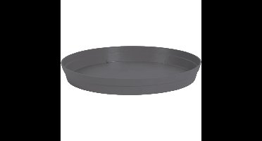 EDA Bloempot onderschaal Toscane - kunststof - antraciet - D28 cm - opvangschalen
