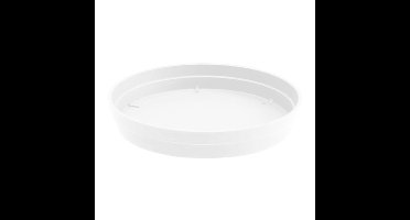 EDA Bloempot onderschaal Toscane - kunststof - wit - D15 cm - opvangschalen