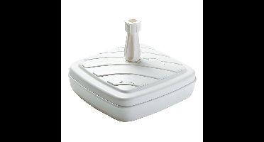 EDA parasolvoet - wit - kunststof - 42 cm - 14 liter - Steeldikte 1,8 tot 3,2 cm - vierkant