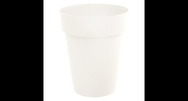 EDA Toscane Bloempot - kunststof - wit - D44 x H53 cm - binnen- en buitenshuis