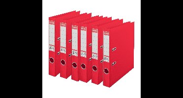 Esselte Ringband map - 6x - rood - A4 - opbergen - kantoorartikelen