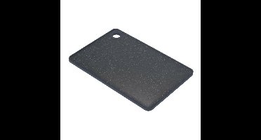 Excellent Houseware snijplank - zwart gemeleerd - kunststof - 33 x 23 cm