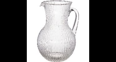 Excellent Houseware waterkan Aqua - transparant - glas - 1,5L - limonadekan - schenkkan - karaf