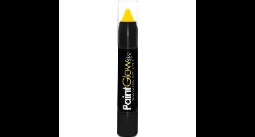 Face paint stick - neon geel - UV/blacklight - 3,5 gram - schmink/make-up stift/potlood