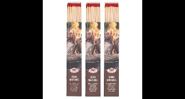 Fancy Flames BBQ/Barbecue lucifers - 30x - lange lucifers - 21 cm