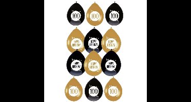 Feestartikelen verjaardag 100 jaar ballonnen leeftijd / happy birthday