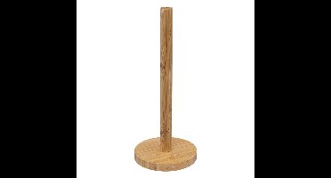Five keukenrolhouder - naturel - 12,5 x 32 cm - bamboe hout - Keukenpapier houder