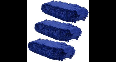 Folat Feest/verjaardag versiering - 3x - crepe slingers - blauw - 24 mtr - papier - feestartikelen