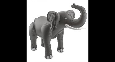 Folat Opblaasbare olifant - 60 x 75 cm - opblaas decoratie - jungle thema versiering