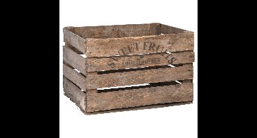 Fruitkist - 42 x 51 x 30 cm - hout - opberg - krat - opbergkrat