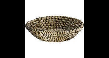 Fruitschaal Rotan - gevlochten riet - D35 x H8 cm - naturel - rond - mand