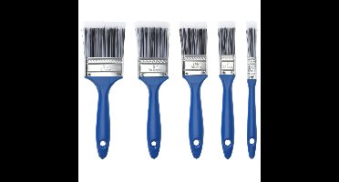 FX Tools Verfkwasten set - 10-delig - plat/rond - 1.3 cm t/m 6.4 cm breed - kunststof