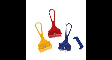 Gerimport Glasschrapers/verfschrapers - 3x stuks - 11 cm - kunststof - verfkrabbers