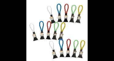 Gerimport Handdoekhaakjes - gekleurd - 15x - handdoekclips - ophanghaakjes